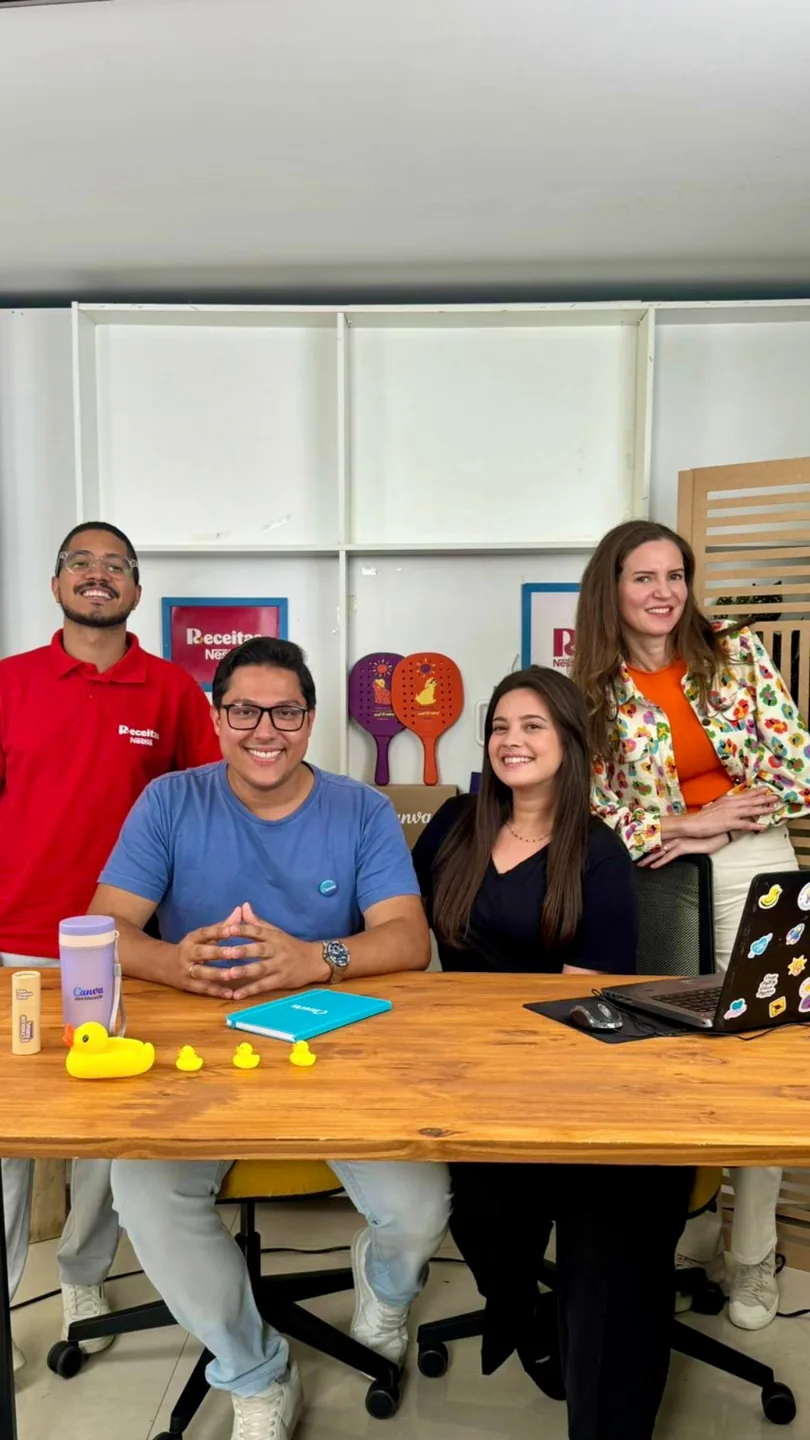 Participação em live do Canva com Receitas Nestlé